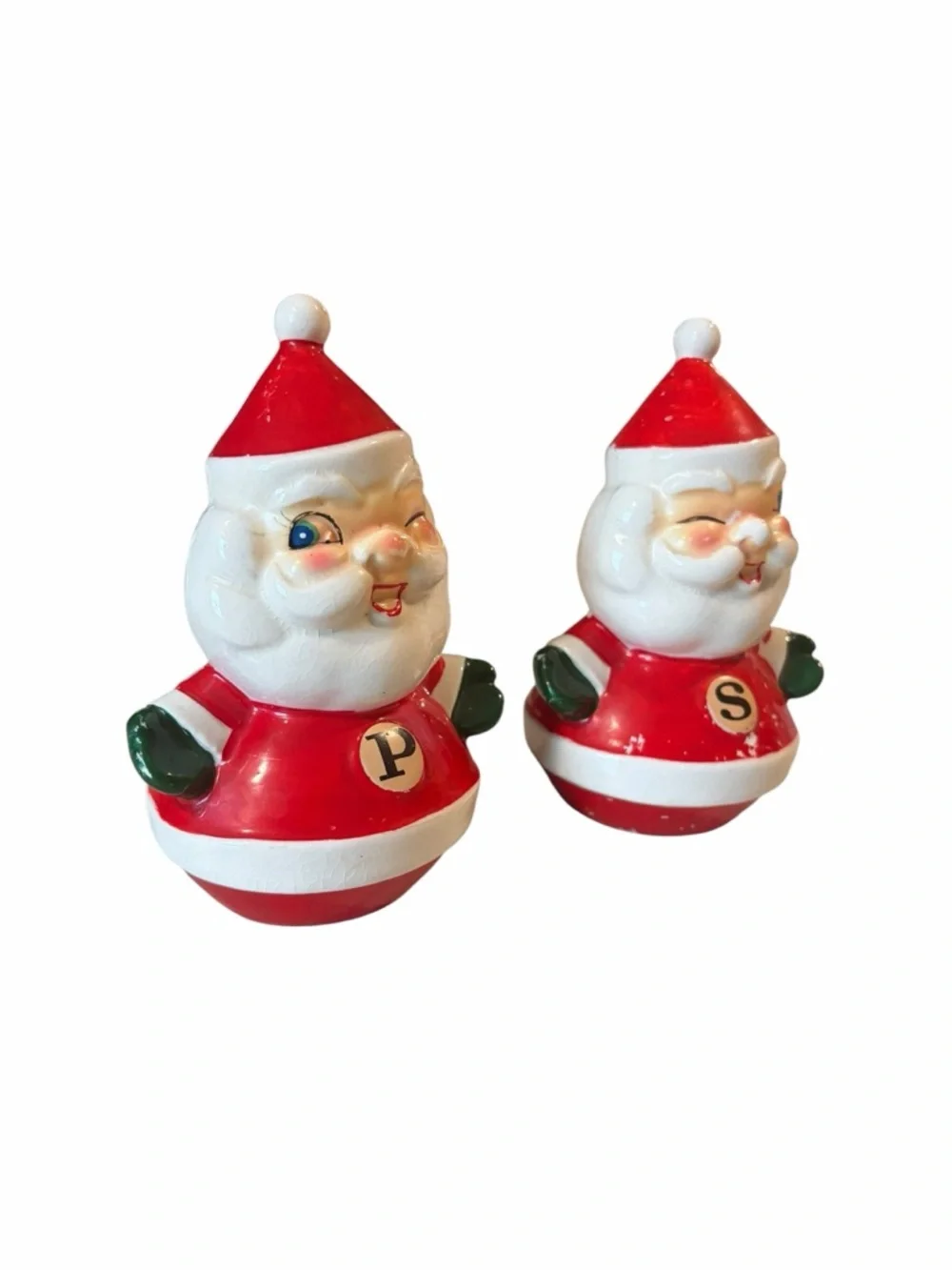 Vintage Holt Howard Santa Salt and Pepper Shakers Holiday Decor 1960s - Picture 1 of 9